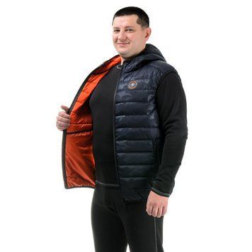 Жилет Carpe Diem Energy Saving Vest c капюшоном, синий графит, S 000005646-1 фото
