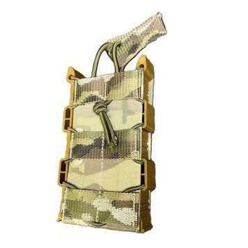 Підсумок Sam одинарний низький для одного магазину АК з резинкою на каркасі кордюра, мультикам 000005856-3 фото